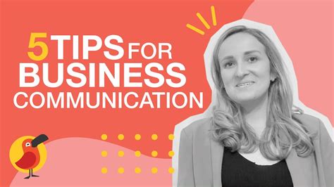 Part 1 5 Tips For Business Communication Youtube
