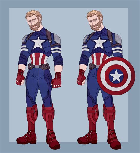 Captain America Suit Redesign By Alexkingofthedamned On Deviantart