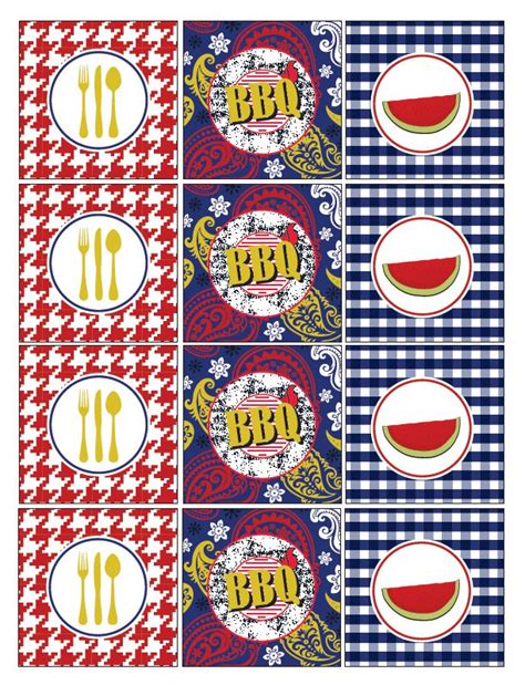 Free Summer Bbq Printables By Wcc Designs Catch My Party Party Printables Free Summer Bbq