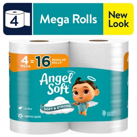 Angel Soft Toilet Paper Mega Roll Rolls Kroger