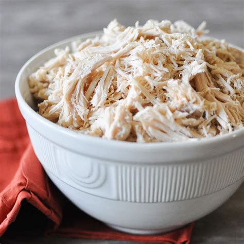 Slow Cooker Shredded Chicken Recipe | Fed & Fit