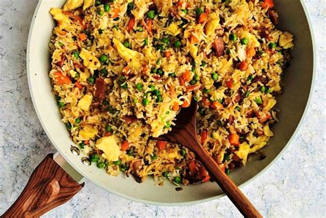 Renée Kohlman Garlicky Fried Rice With Peas And Bacon Is A Concoction