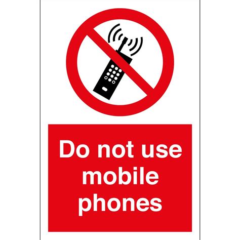 Do Not Use Mobile Phones Signs From Key Signs Uk