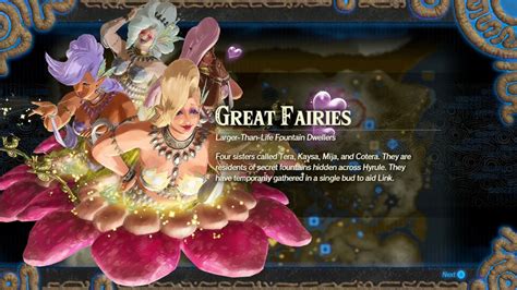How To Unlock The Great Fairies In Hyrule Warriors Age Of Calamity