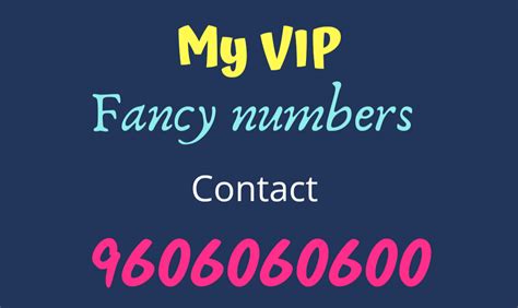 Vip Fancy Numbers Bangalore My Fancy Numbers Mobile Fancy Numbers