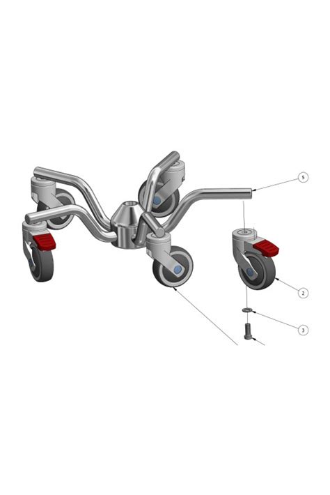 Wheelbase Curved Legs Iv Stands In Stainless Steel Aisi