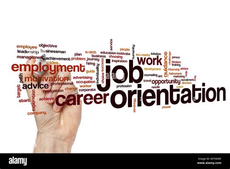 Job Orientation Word Cloud Concept Stock Photo Alamy