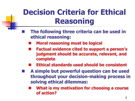 Ppt Ethical Principles Quick Tests And Decision Making Guidelines