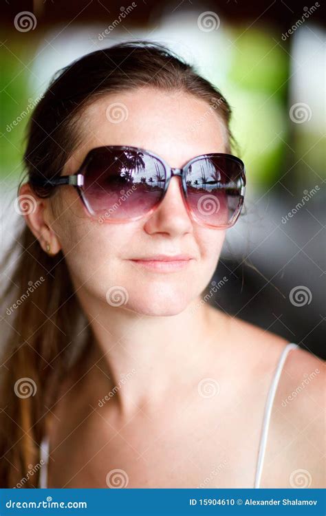 Beautiful Woman In Sunglasses Stock Photo Image Of Pretty Enjoyment