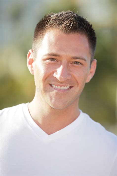 Handsome Man Smiling Stock Photo Image Of Male Miami 29530620