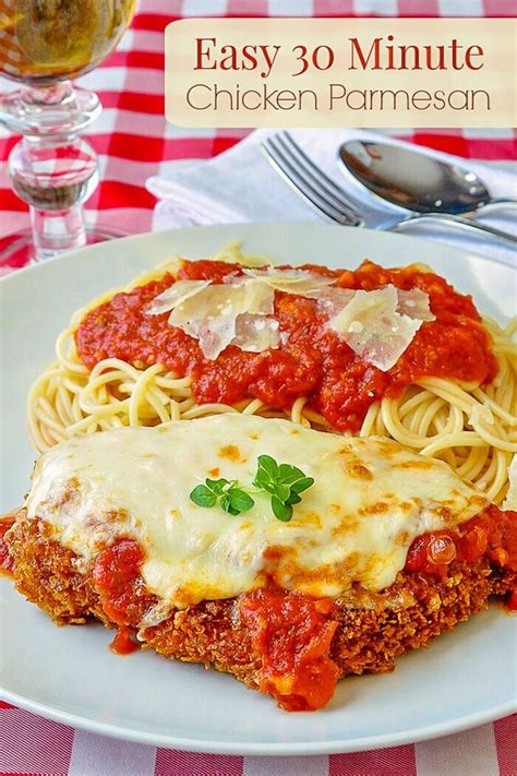 Need a quick and easy family meal that doesn't require a ton of ingredients or pots and pans? 30 Minute Chicken Parmesan. A quick and easy family ...