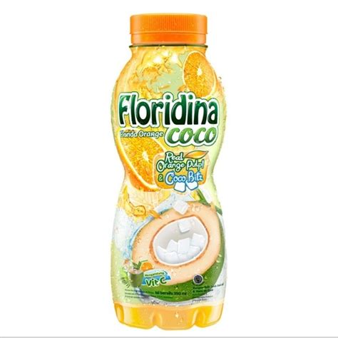 Jual Floridina Orange Coco Minuman Jeruk 350 Ml Shopee Indonesia