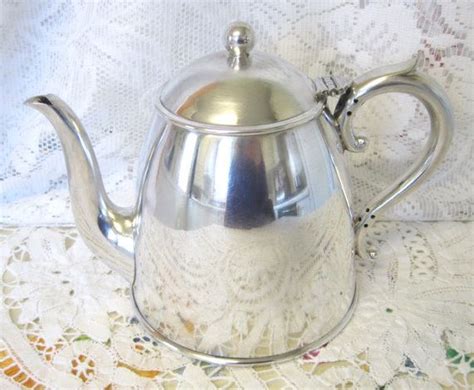 Vintage Silver Plated Teapot 4 To 5 Cup Size Epns Fenton Etsy Tea