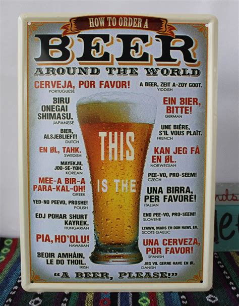 This Is The Beer Vintage Metal Sign Retro Tin Signs Antique Imitation