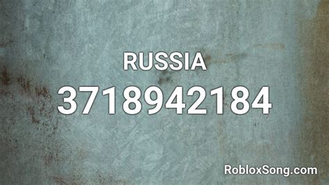 Russia Roblox Id Roblox Music Codes