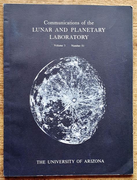 Communications Of The Lunar And Planetary Laboratory Antikvariat