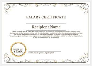 Free 16 salary certificate examples samples in pdf examples. 20+ Salary Certificate Templates for MS Word | Word & Excel Templates