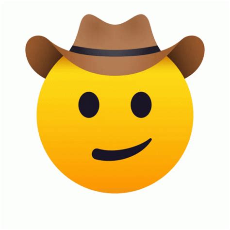 Cowboy Hat Face Joypixels Sticker Cowboy Hat Face Joypixels Wink