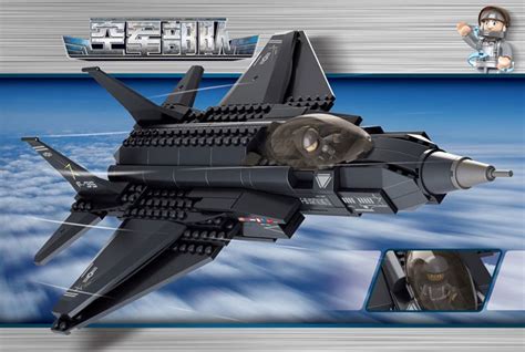 Sluban 0510 252pcs Military Fighter F35 Plane Model Building Block Toys