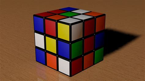 3x3 Scrambled Rubiks Cube 3d Model Cgtrader