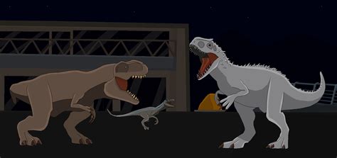 Tyrannosaurus Rex Vs Indominus Rex By Patkall On Deviantart