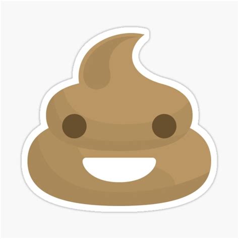 Poop Emoji Sticker By Flippinsg Redbubble