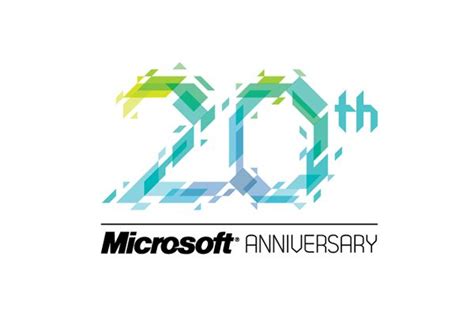 20th Microsoft Anniversary Event Logo Invitation Etc On Behance