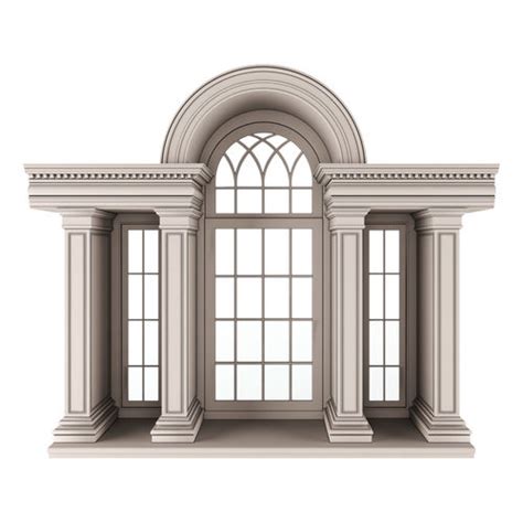 Classic Architecture Arch Window 3d Model Cgtrader
