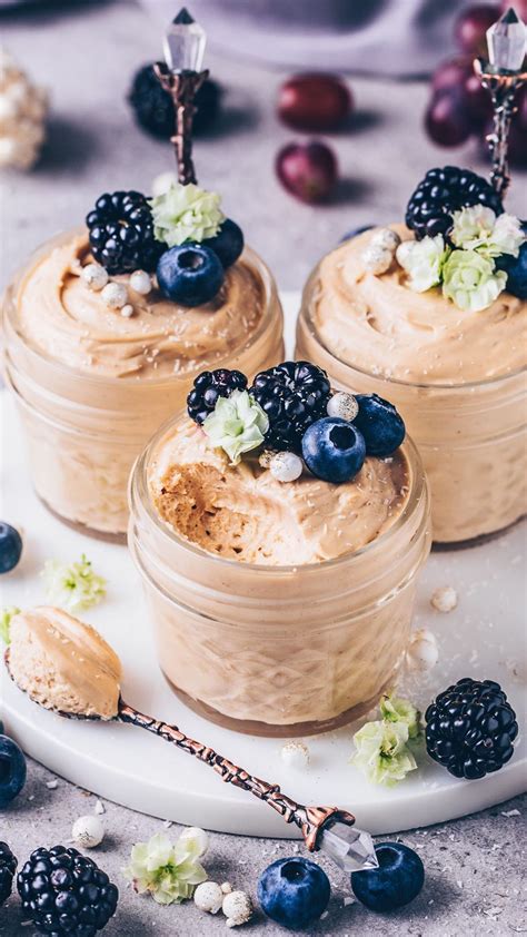 Bianca Zapatka Vegan Food On Instagram “fluffy Vegan Peanut Butter Mousse 😍 Who Wants A Spoon