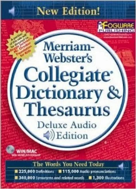 Merriam Websters Collegiate Dictionary And Thesaurus