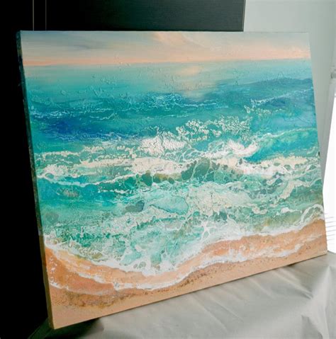 Modern Seascape Тurquoise Impression Sold 🔴 Milena Gaytandzhieva