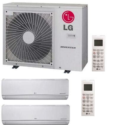 Buy the selected items together. LG LMU30CHVPACKAGE51 Dual Zone Mini Split Air Conditioner ...