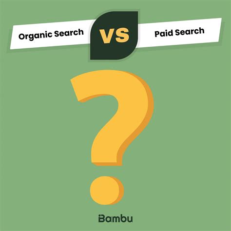Organic Vs Paid Search Bambu Digital Agency