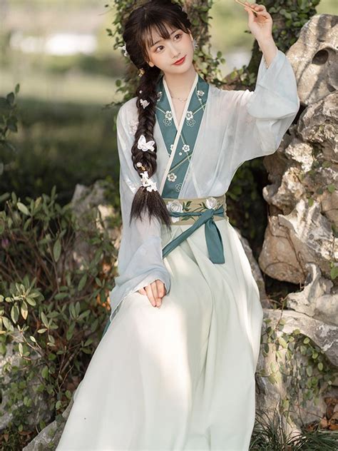 Chinese Traditional Costume Song Dynasty Retro Hanfu Dress Female