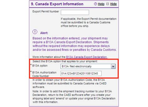 Export Declaration Requirements Fedex Canada