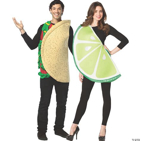 Adult S Taco And Lime Couple Costumes Oriental Trading