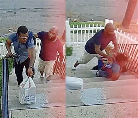 Instant Karma Dude Gets Caught Stealing A Package Off Someones Porch
