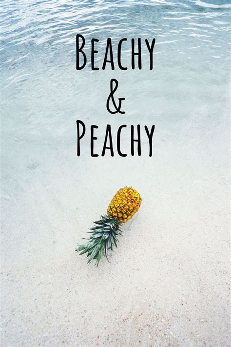 Inspiring sea & ocean captions for instagram. Beachy & Peachy Beach Quote | Ocean quote in 2020 | Beach ...