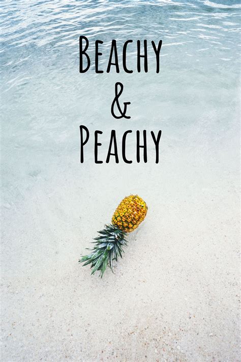 Use these short quotes about the sea for instagram captions, to add to your artwork or just to make you smile. Beachy & Peachy Beach Quote | Ocean quote in 2020 | Beach ...