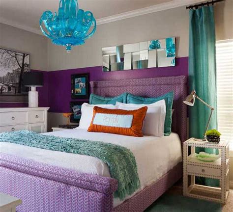 Purple And Turquoise Bedroom Ideas Teal Bedroom Blue Bedroom Walls