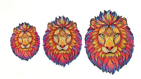 Wooden abc alphabet jigsaw animal puzzle kids toys children educational learning. Wooden Jigsaw Puzzle Mysterious Lion in 2020 | Wooden ...