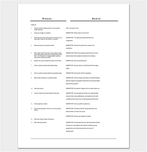 script outline template  examples  word  format