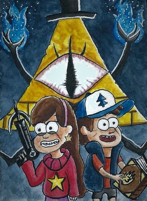 mystery twins ~ gravity falls fanart aceo by feanorfeuergeist on deviantart