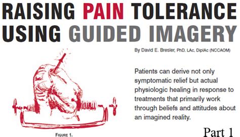 Raising Pain Tolerance Using Guided Imagery Part 1 Bmed Report