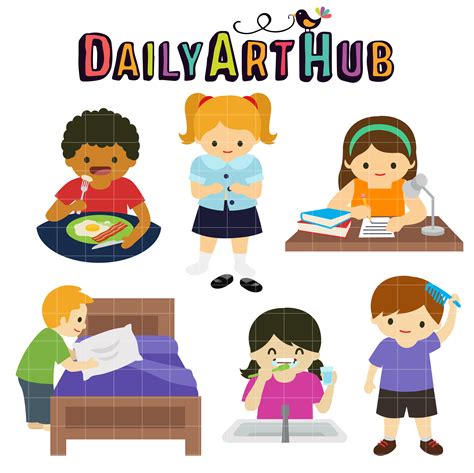 Back To School Chores Clip Art Set Daily Art Hub Free Clip Art Everyday