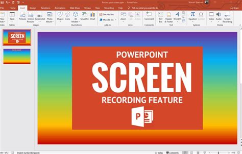 Warren Sparrow: Microsoft PowerPoint Screen recording