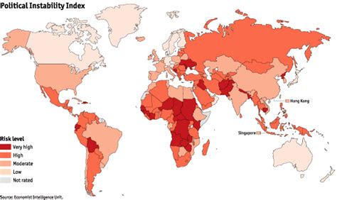 Political Instability Index Shows Countries Likely The Most Vulnerable
