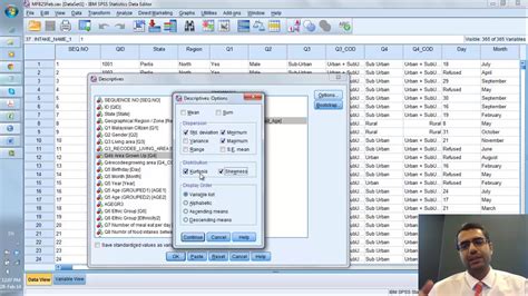 When you choose to analyse your data using pca, part of the process involves checking to make sure that the data you want to analyse can actually be analysed using pca. SPSS and Statistics Workshop, Part 12: Descriptive ...