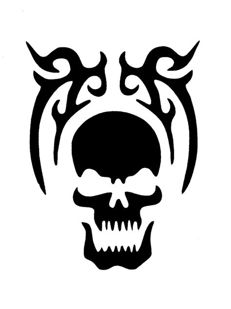Printable Skull Stencil Customize And Print