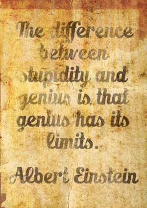Jul 13, 2011 · as albert einstein once said to me: Albert Einstein Quotes About Stupidity. QuotesGram